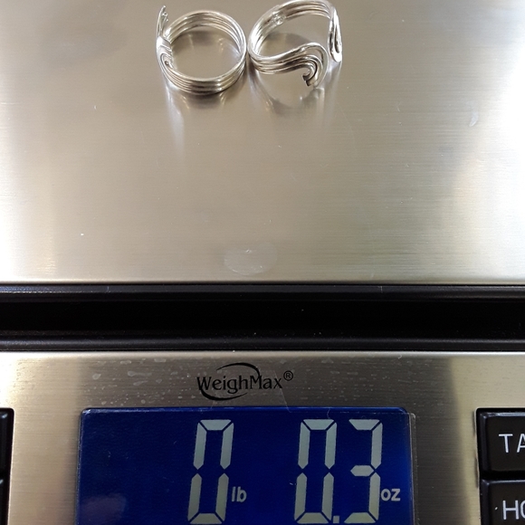 VTG STERLING 2 PIECE SWIRL STATEMENT RING SZ 9.5 - Picture 7 of 8